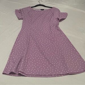 Ann Taylor Factory Purple Polka Dot Mini Dress